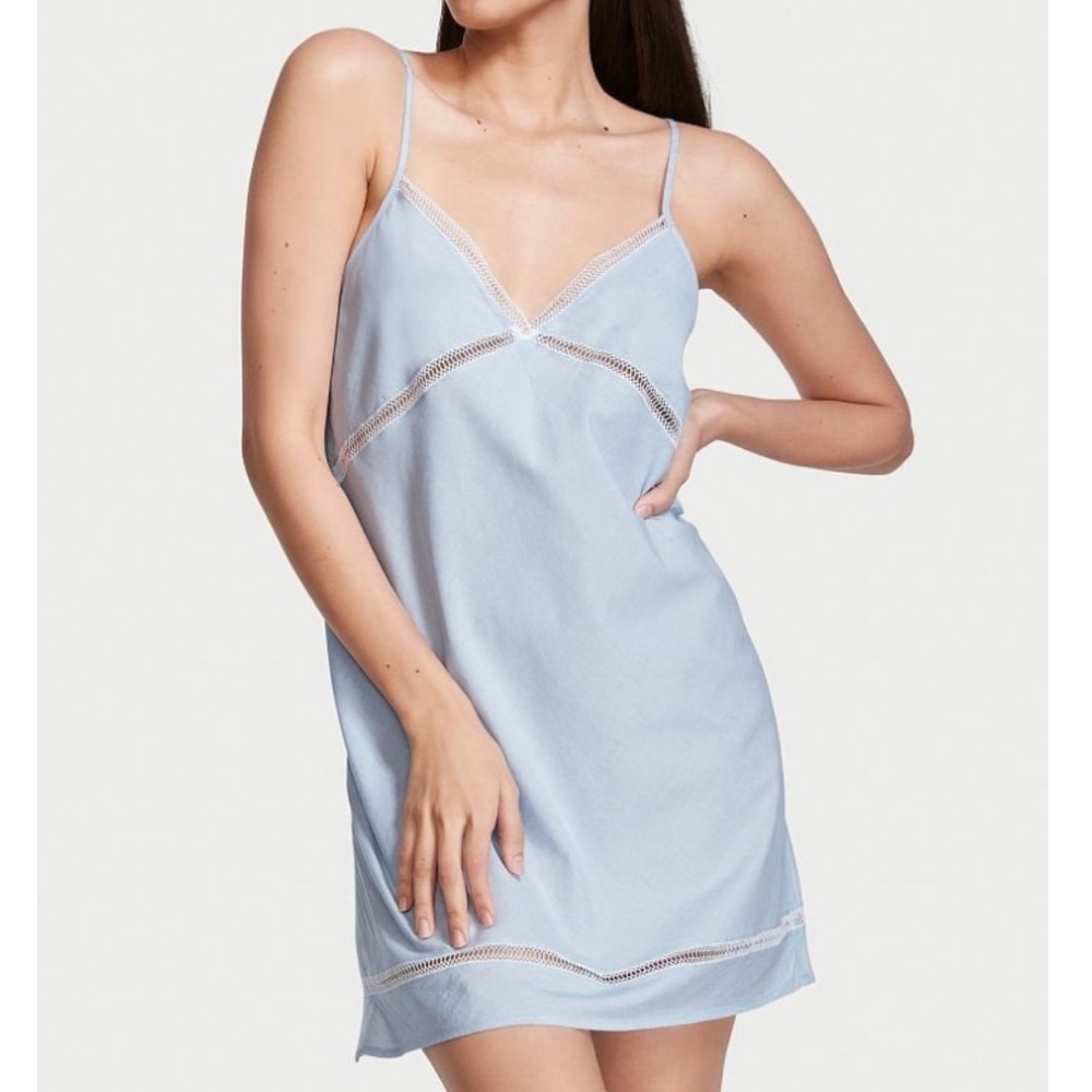 Victoria’s Secret Elegant Light Blue Slip Dress Size Small